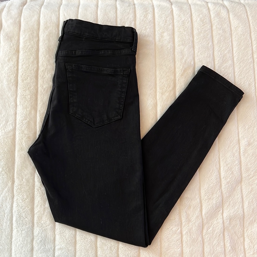 Jamie High Waist Black Jeans TOPSHOP
